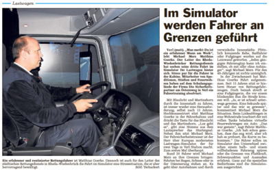 Im Simulator werden Fahrer an Grenzen gefhrt